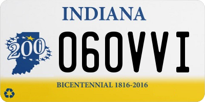 IN license plate 060VVI
