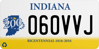 IN license plate 060VVJ