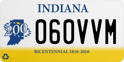 IN license plate 060VVM