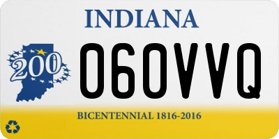 IN license plate 060VVQ