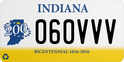 IN license plate 060VVV