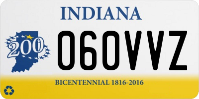 IN license plate 060VVZ