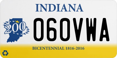 IN license plate 060VWA