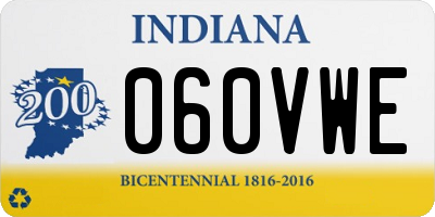 IN license plate 060VWE