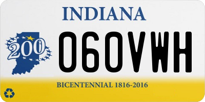 IN license plate 060VWH