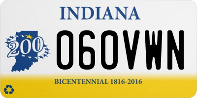 IN license plate 060VWN