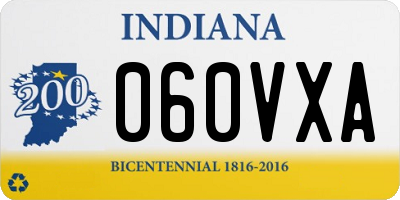 IN license plate 060VXA