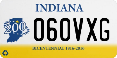 IN license plate 060VXG