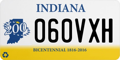 IN license plate 060VXH