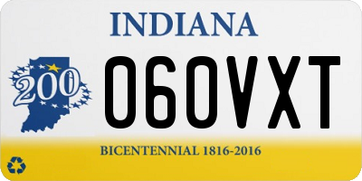 IN license plate 060VXT