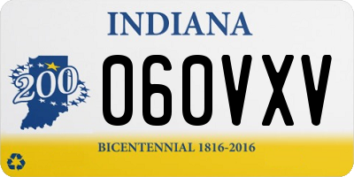 IN license plate 060VXV