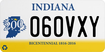 IN license plate 060VXY