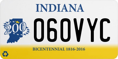 IN license plate 060VYC