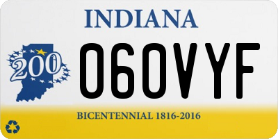 IN license plate 060VYF
