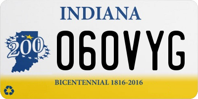 IN license plate 060VYG
