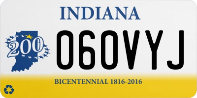 IN license plate 060VYJ