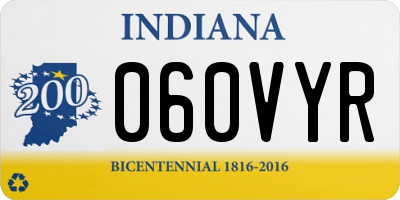 IN license plate 060VYR