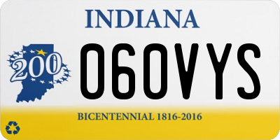 IN license plate 060VYS