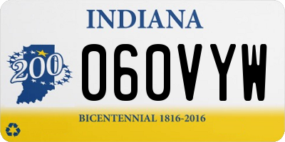 IN license plate 060VYW