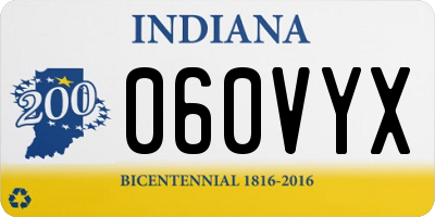 IN license plate 060VYX