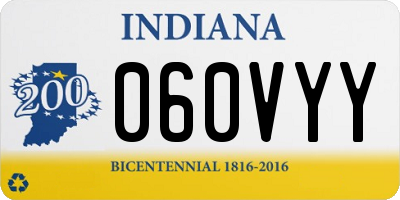 IN license plate 060VYY