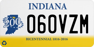 IN license plate 060VZM