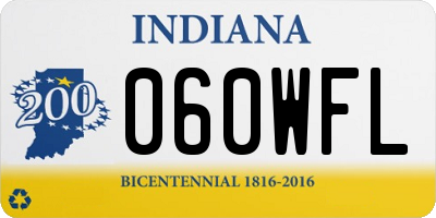 IN license plate 060WFL