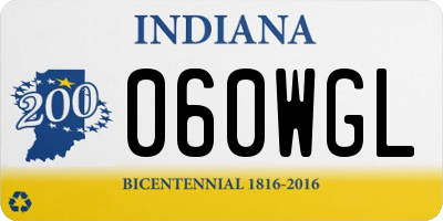 IN license plate 060WGL