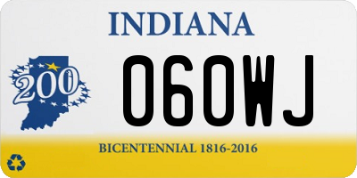 IN license plate 060WJ