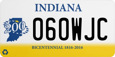 IN license plate 060WJC