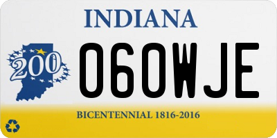 IN license plate 060WJE