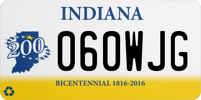 IN license plate 060WJG
