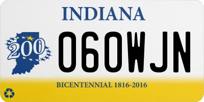 IN license plate 060WJN