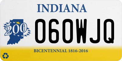 IN license plate 060WJQ