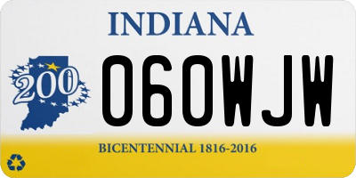 IN license plate 060WJW