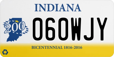 IN license plate 060WJY