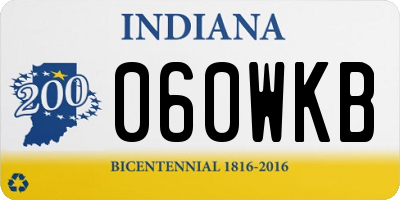 IN license plate 060WKB