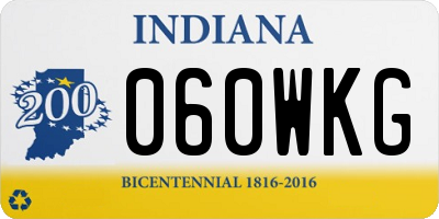 IN license plate 060WKG