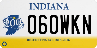IN license plate 060WKN