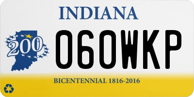 IN license plate 060WKP