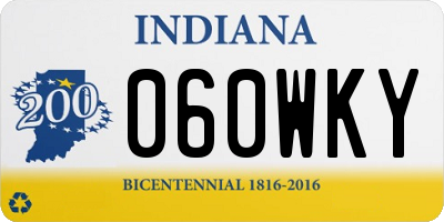 IN license plate 060WKY
