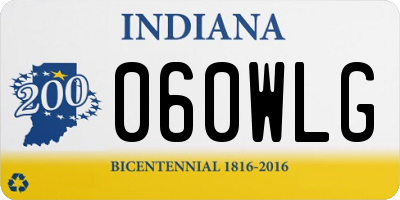IN license plate 060WLG