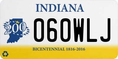 IN license plate 060WLJ
