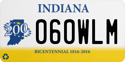 IN license plate 060WLM