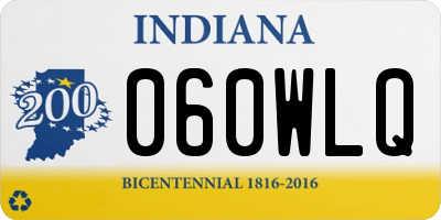 IN license plate 060WLQ