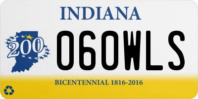 IN license plate 060WLS