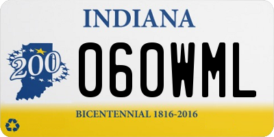 IN license plate 060WML