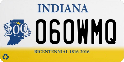 IN license plate 060WMQ