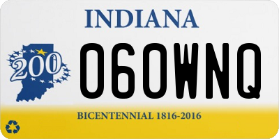 IN license plate 060WNQ