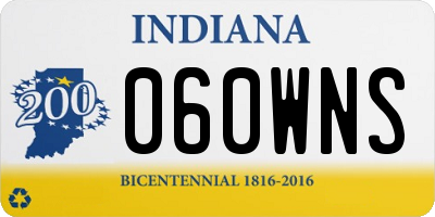 IN license plate 060WNS